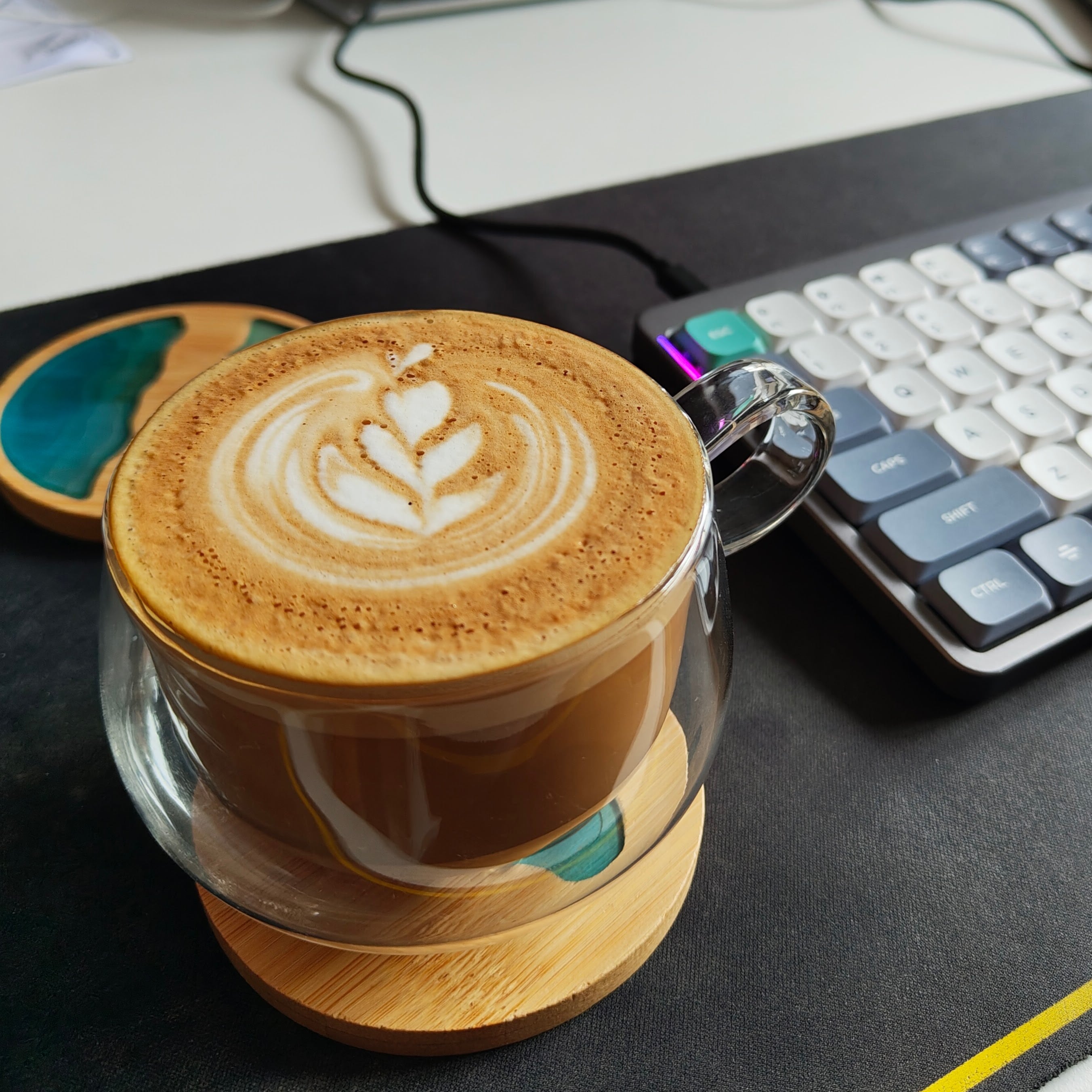 latte art pattern
